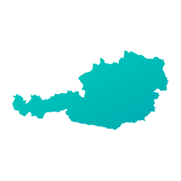 Silueta geográfica principal de Austria