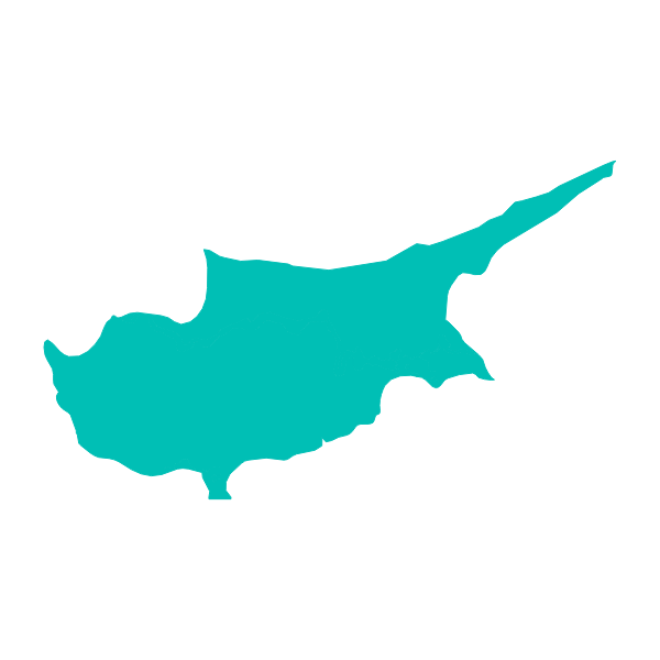 Silueta geográfica principal de Chipre